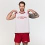 Мъжки спортен потник Varsity White - GymBeam XXXL