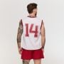 Мъжки спортен потник Varsity White - GymBeam XXXL