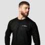 Мъжка тениска Basic Long Sleeve Black - GymBeam XL