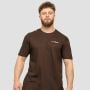 Мъжка тениска Basic Chocolate Brown - GymBeam M