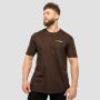 Мъжка тениска Basic Chocolate Brown - GymBeam M