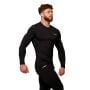 Mid Compression тениска с дълъг ръкав Black - GymBeam XL