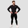 Mid Compression тениска с дълъг ръкав Black - GymBeam XL