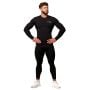 Mid Compression тениска с дълъг ръкав Black - GymBeam XL