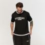 Мъжка овърсайз тениска Varsity Black - GymBeam XXXL