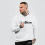 Суичър PRO Hoodie White - GymBeam L