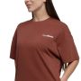 Дамска рокля-тениска Agile T-Shirt Dress Root - GymBeam S