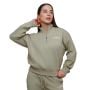 Дамски суичър Agile 1/2 Zip Sage - GymBeam XL