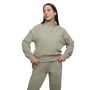 Дамски суичър Agile 1/2 Zip Sage - GymBeam XL