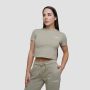 Дамска тениска Agile Cropped Sage - GymBeam L