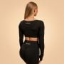 Дамски топ Sense Crop Top Black - BeastPink M