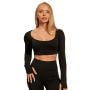 Дамски топ Sense Crop Top Black - BeastPink M