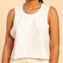 Дамски потник Serenity Tank Top Ivory - BeastPink M