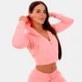 Дамски суичър TRN Zip-Up Pink - GymBeam S