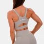 Спортно бюстие Cut-Out Grey - GymBeam S