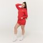Дамски суичър Limitless Longline Hot Red - GymBeam XL