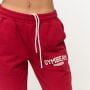 Дамски спортни джогъри Varsity Red - GymBeam XXL