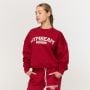 Дамски суичър Varsity Red - GymBeam XXL
