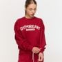 Дамски суичър Varsity Red - GymBeam XXL