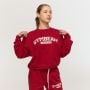 Дамски суичър Varsity Red - GymBeam XXL