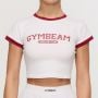 Дамска тениска Varsity White - GymBeam XL