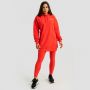 Дамски суичър Limitless Longline Hot Red - GymBeam XXL