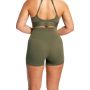 Дамски къси панталони Combat Olive Grey - GymBeam XL
