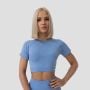 Дамски топ FLO Crop Top Blue - GymBeam XL
