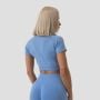 Дамски топ FLO Crop Top Blue - GymBeam XL
