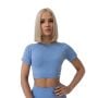 Дамски топ FLO Crop Top Blue - GymBeam XL