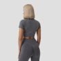 Дамски топ FLO Crop Top Grey - GymBeam L