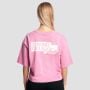 Дамска тениска Girls Club Boxy Pink - GymBeam S