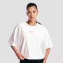 Дамска тениска Girls Club Boxy White - GymBeam M