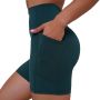 Дамски шорти Ignite Dark Green - GymBeam S