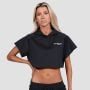 Дамски суичър Relay Cropped Black - GymBeam M