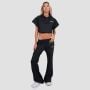 Дамски суичър Relay Cropped Black - GymBeam M