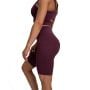 Дамски байкър шорти Biker Eggplant - GymBeam M