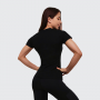 Дамска тениска FIT Black - GymBeam S