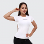 Дамска тениска FIT White - GymBeam S