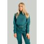 Дамска блуза с висока яка Essential Deep Teal - STRIX XL