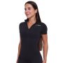 Дамска къса тениска Ignite Cropped Black - GymBeam XL
