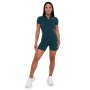 Дамска къса тениска Ignite Cropped Dark Green - GymBeam M