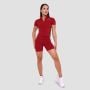 Дамска къса тениска Ignite Cropped Dark Red - GymBeam L