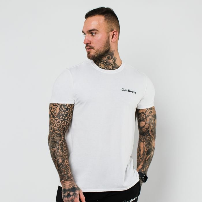 Тениска Basic White - GymBeam