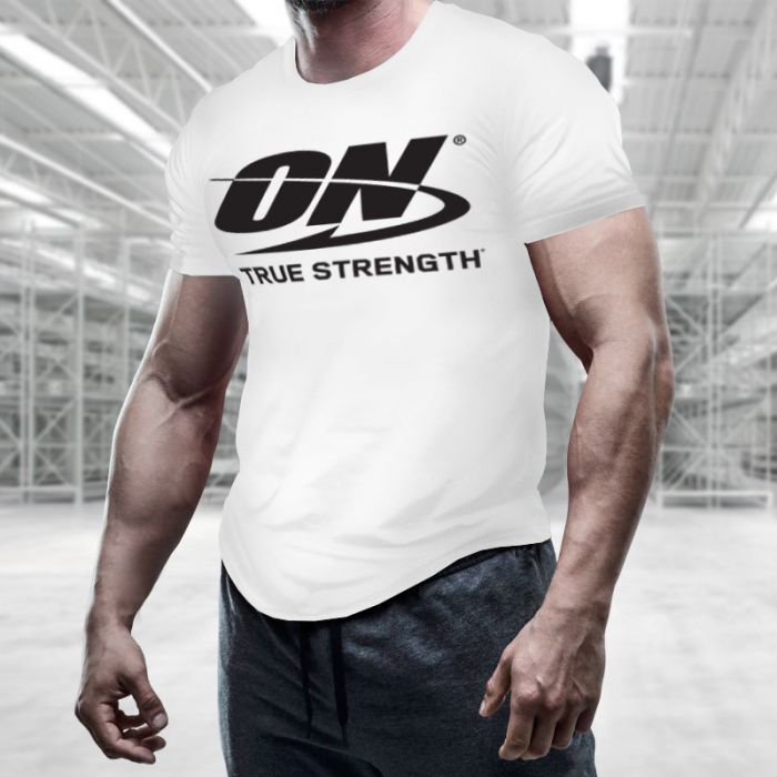 Тениска True Strength White  - Optimum Nutrition