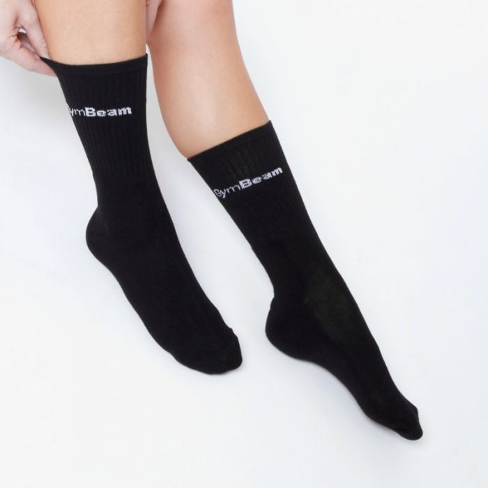 Ponožky 3/4 Socks 3Pack Black - GymBeam