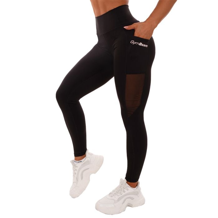 Дамски клин Mesh Panel Black - GymBeam S