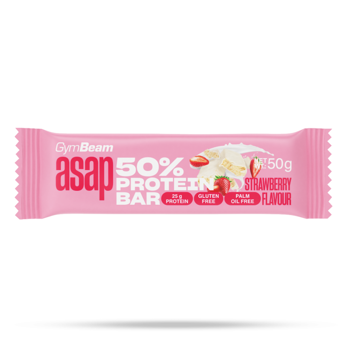 Протеинов бар ASAP 50% - GymBeam 50 g - ягода