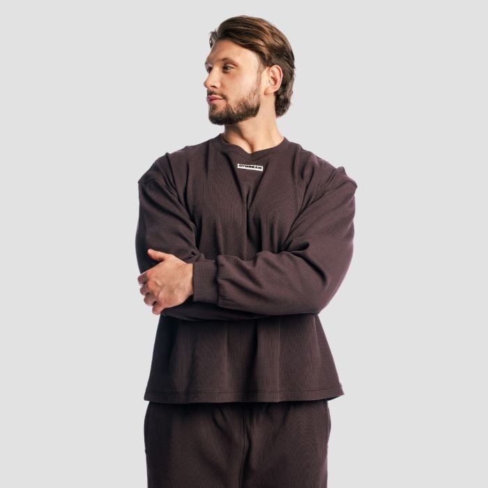 Суичър Aura Tee Brown - GymBeam L