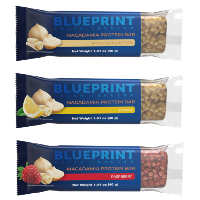 Протеинови барчета с макадамия - Blueprint by Bryan Johnson 12 x 40 g